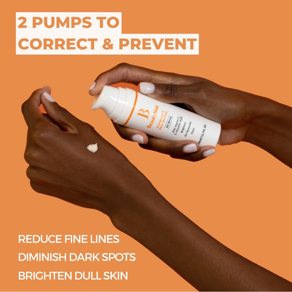 BEAUTYSTAT UNIVERSAL C SKIN REFINER BRIGHTENING VITAMIN C SERUM PORES DARK SPOTS - Picture 10 of 13